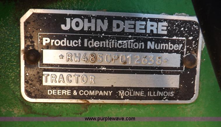 image for item F6427 1988 John Deere 4850 MFWD tractor