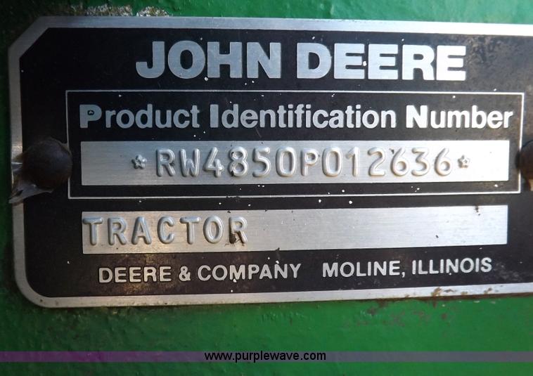 image for item F6428 1988 John Deere 4850 MFWD tractor