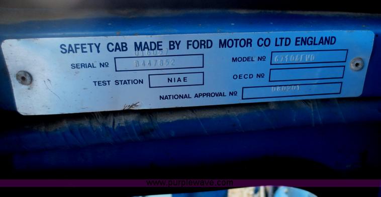 image for item F6610 Ford 6710 MFWD tractor