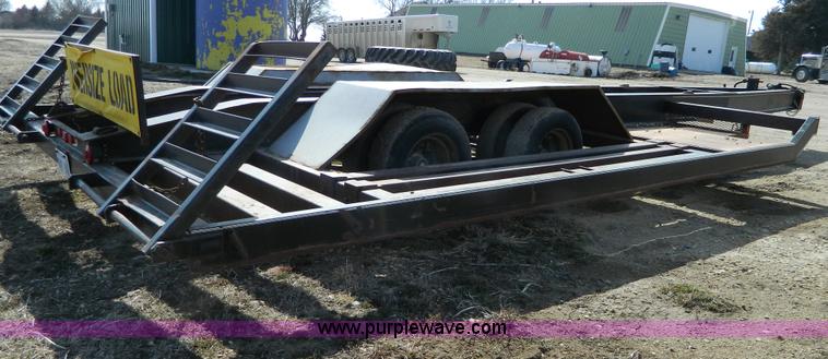 image for item G7635 1991 Midland dual tandem axle combine/sprayer trailer