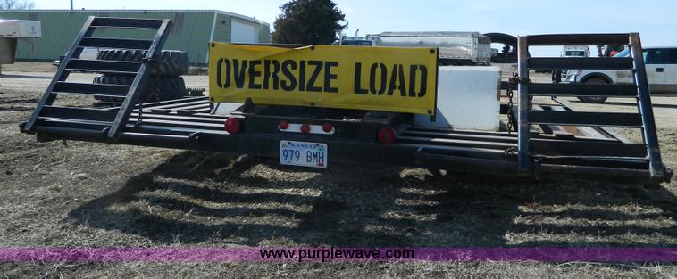 image for item G7635 1991 Midland dual tandem axle combine/sprayer trailer