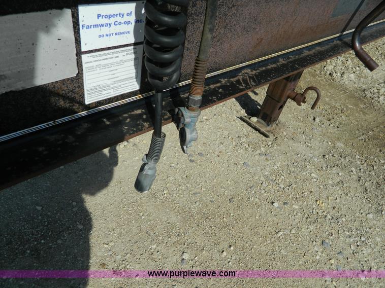 image for item G7635 1991 Midland dual tandem axle combine/sprayer trailer