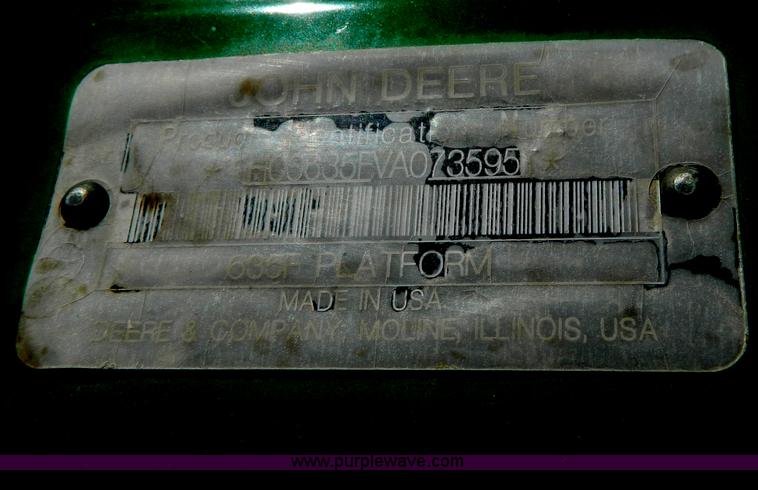 image for item G7747 2010 John Deere 635F  flex header