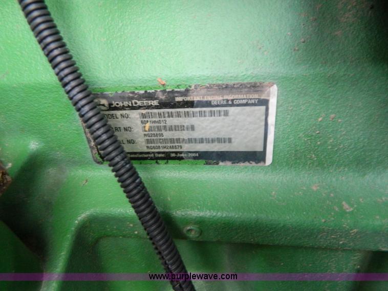 image for item G7780 2004 John Deere 9760 STS combine