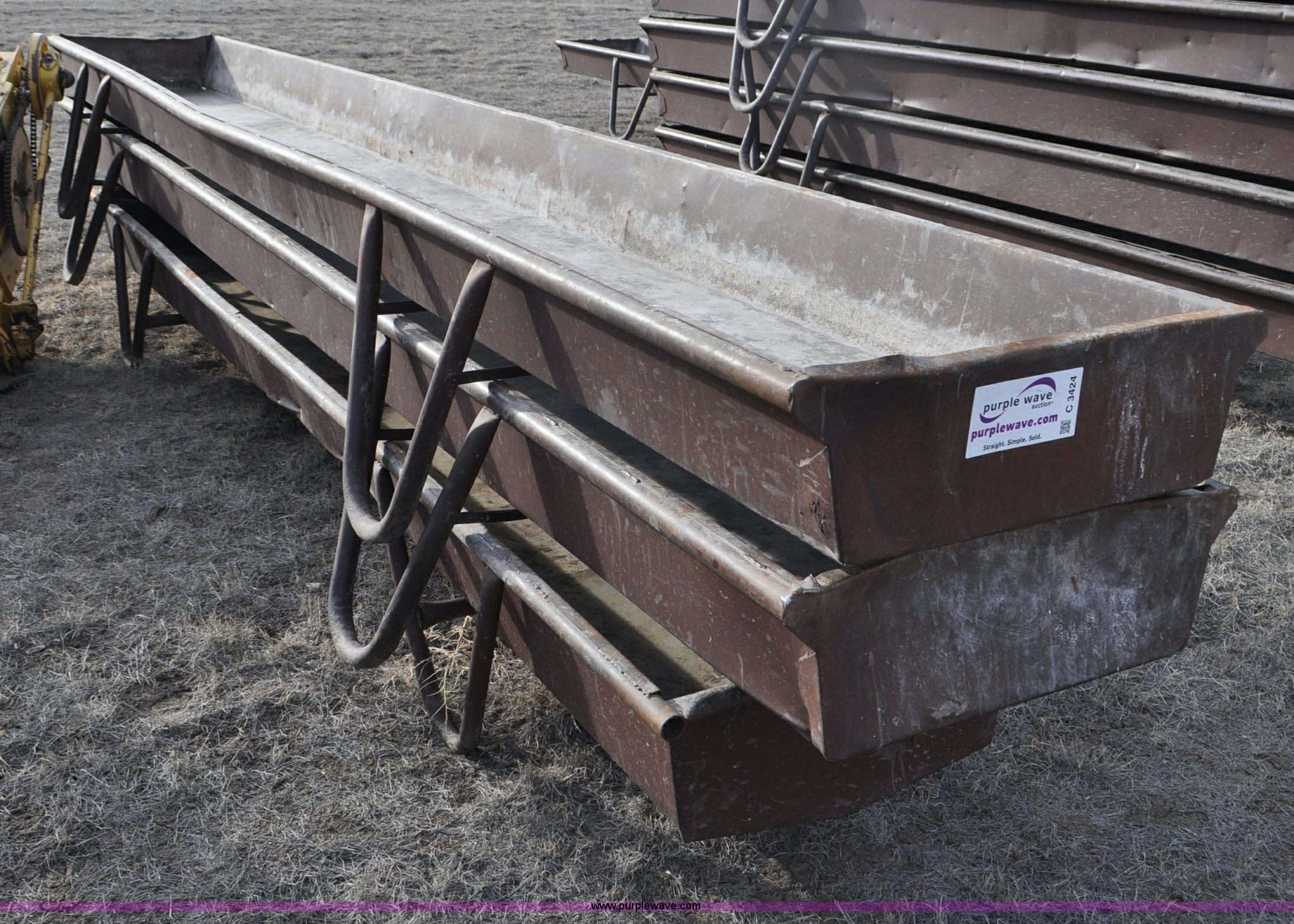Steel feed bunks in Chadron, NE Item C3424 sold Purple Wave