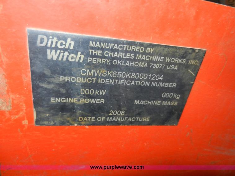 image for item A3932 2008 Ditch Witch SK650 walk behind track loader