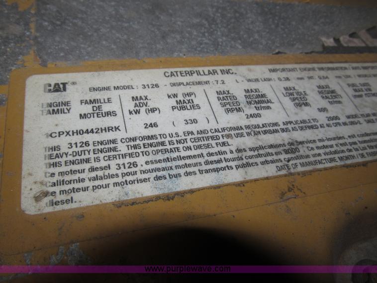 image for item B5408 2001 Sterling LT8500 triple axle dump truck