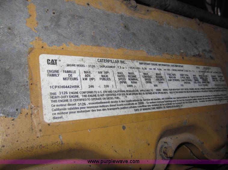 image for item B5409 2001 Sterling LT8500 triple axle dump truck