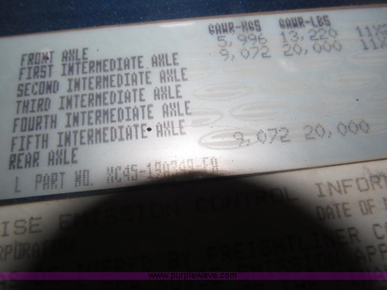 image for item B5409 2001 Sterling LT8500 triple axle dump truck