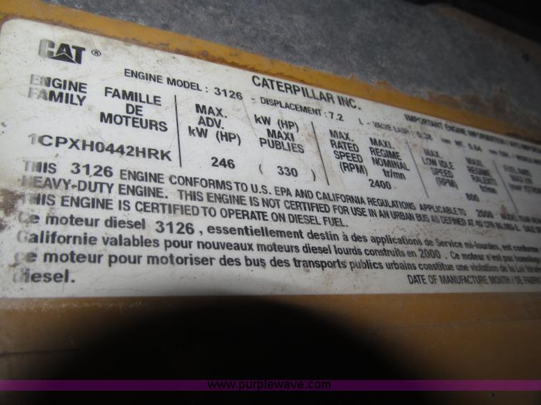 image for item B5411 2001 Sterling LT8500 triple axle dump truck