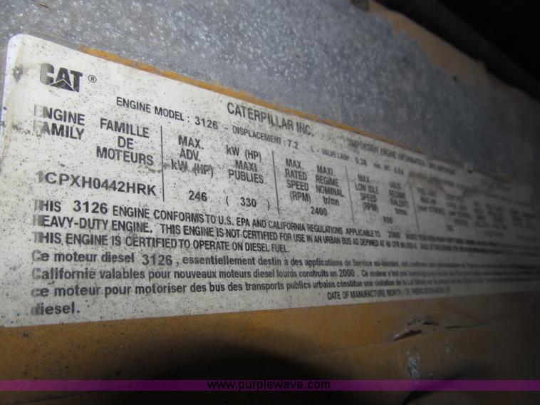 image for item B5412 2001 Sterling LT8500 triple axle dump truck