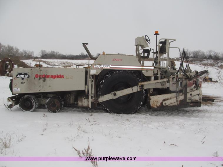 image for item B5413 Cedar Rapids CR551 Grayhound paver