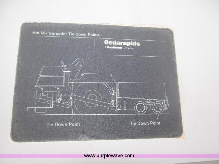 image for item B5413 Cedar Rapids CR551 Grayhound paver