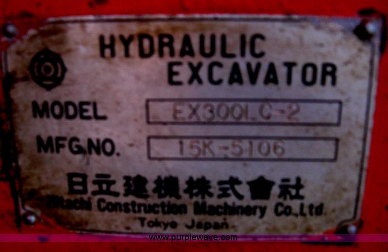 image for item B8435 1994 Hitachi EX300LC-2 excavator