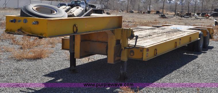 image for item C3415 1980 Load Craft 1-25-R dual tandem axle lowboy trailer