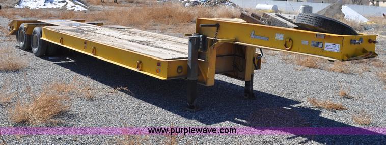 image for item C3415 1980 Load Craft 1-25-R dual tandem axle lowboy trailer
