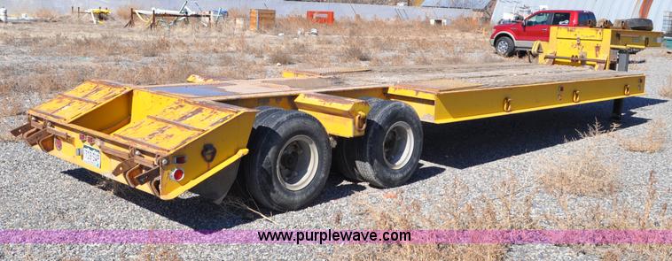 image for item C3415 1980 Load Craft 1-25-R dual tandem axle lowboy trailer