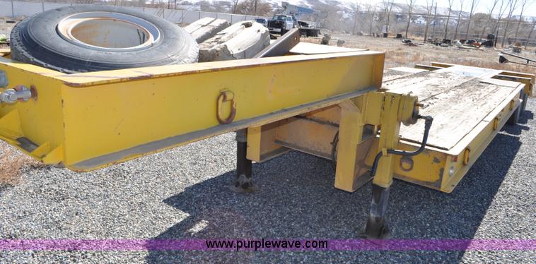 image for item C3415 1980 Load Craft 1-25-R dual tandem axle lowboy trailer