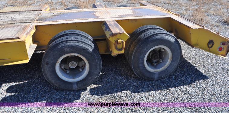 image for item C3415 1980 Load Craft 1-25-R dual tandem axle lowboy trailer