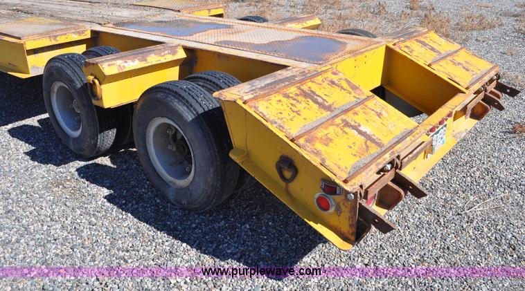image for item C3415 1980 Load Craft 1-25-R dual tandem axle lowboy trailer