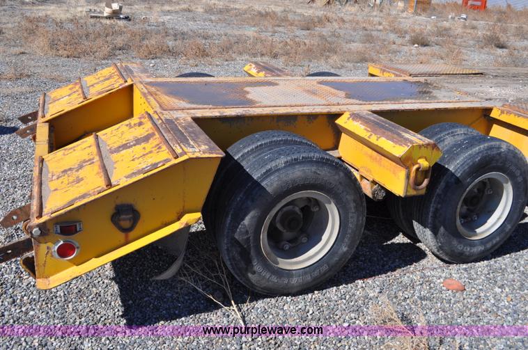 image for item C3415 1980 Load Craft 1-25-R dual tandem axle lowboy trailer