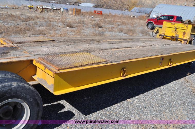 image for item C3415 1980 Load Craft 1-25-R dual tandem axle lowboy trailer