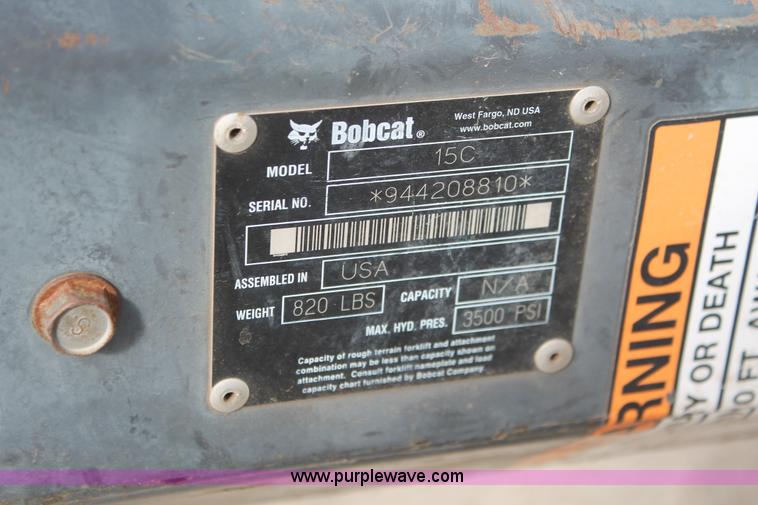 image for item E2859 Bobcat 15C drill