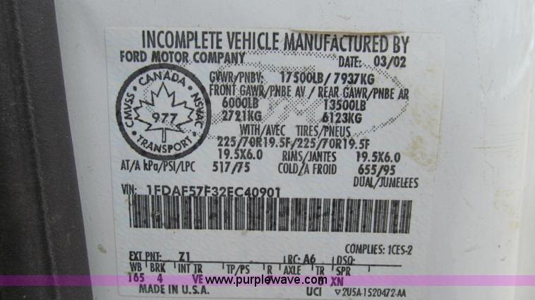 image for item E3788 Foremost Mobile Core drill mounted on 2002 Ford F550 Super Duty truck