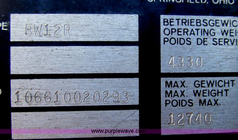 image for item E3790 1990 Bomag BW12R pneumatic roller