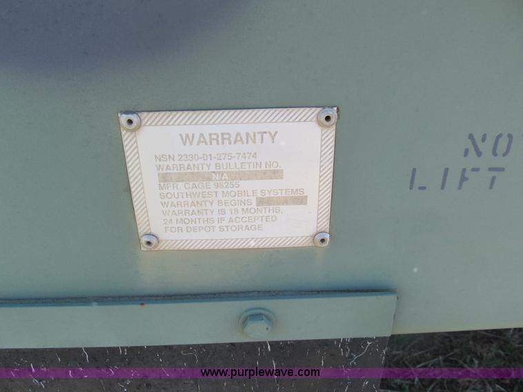 image for item F3034 2002 Hemat M989A1 trailer