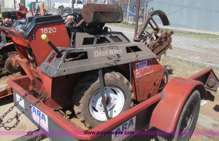 image for item F3132 Ditch Witch 1820 walk along trencher