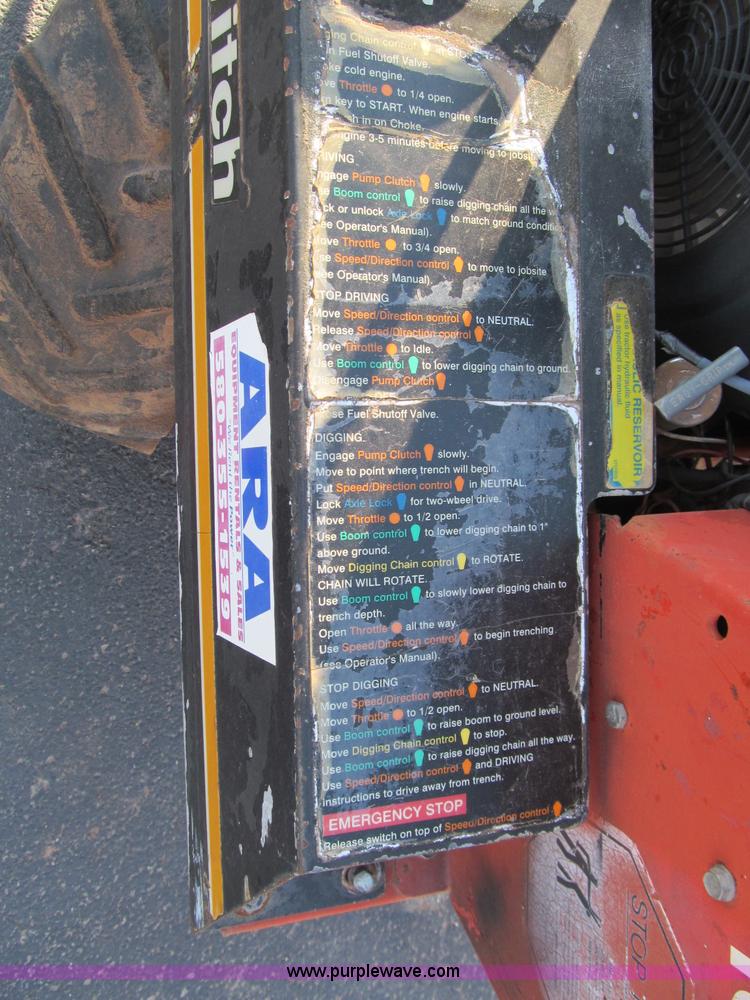 image for item F3132 Ditch Witch 1820 walk along trencher