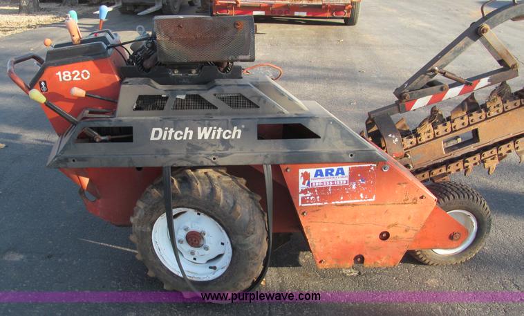 image for item F3132 Ditch Witch 1820 walk along trencher