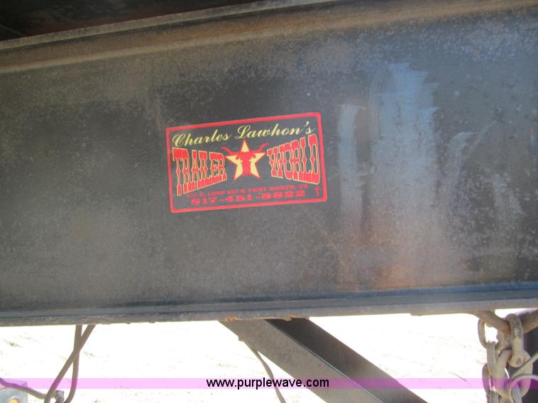 image for item F3151 2005 Interstate Trailers gooseneck flatbed trailer