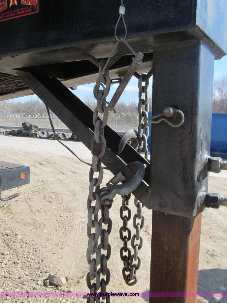 image for item F3151 2005 Interstate Trailers gooseneck flatbed trailer