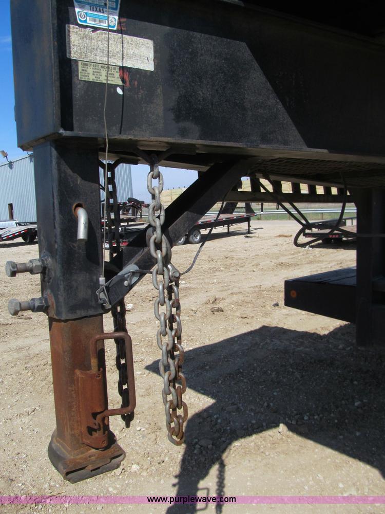 image for item F3151 2005 Interstate Trailers gooseneck flatbed trailer