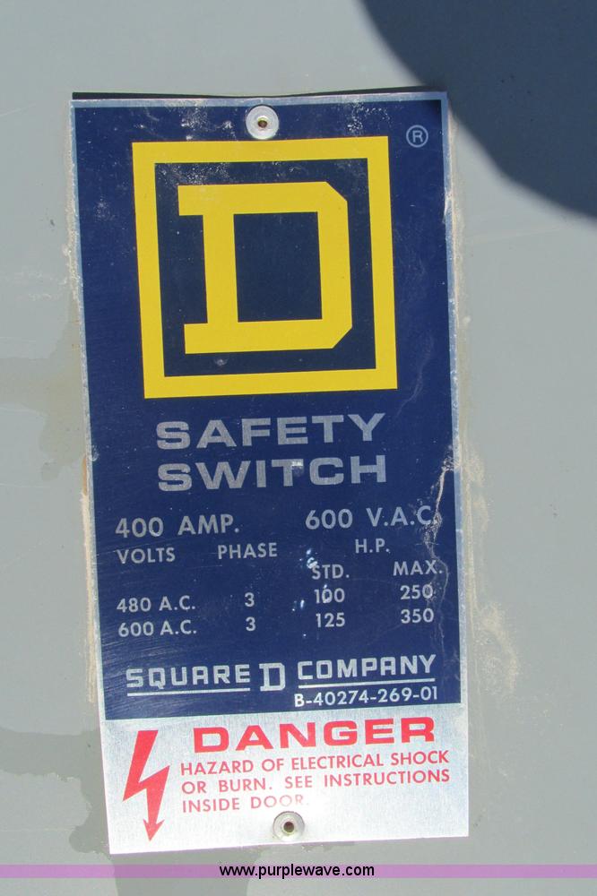 image for item F4727 Square D 400 amp fuse disconnect