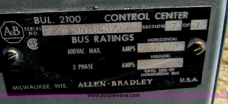 image for item F4728 Allen Bradley size 6 motor control