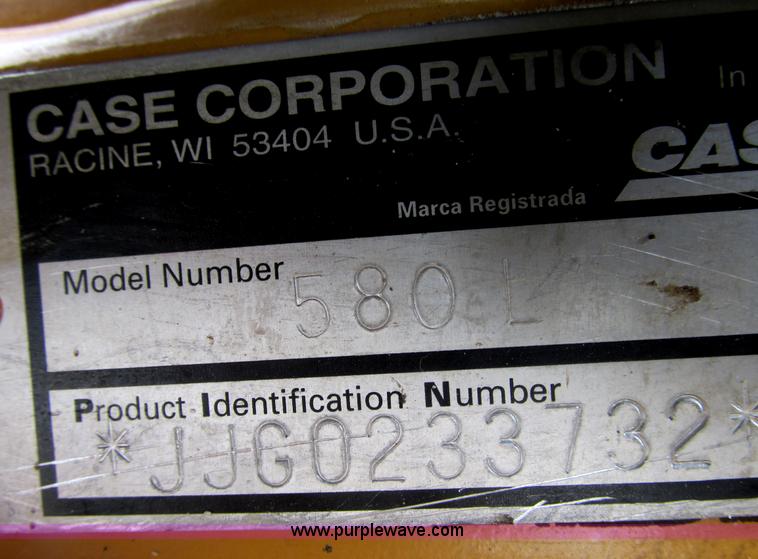 image for item F4766 1997 Case 580L backhoe