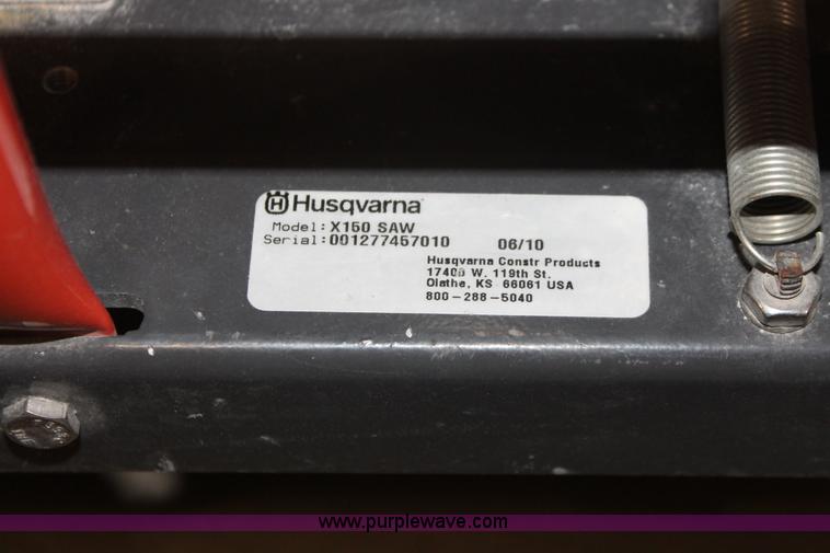 image for item V9029 Husqvarna X150 soff cut saw