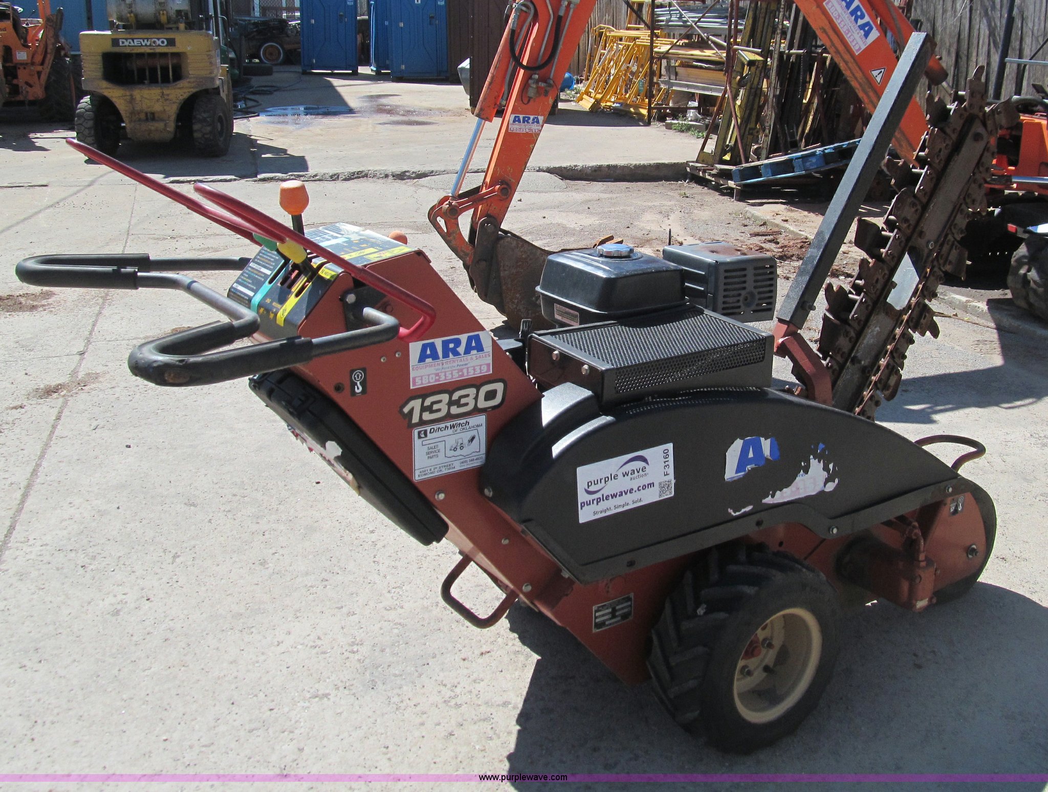 2005 Ditch Witch 1330 walk behind trencher in Edmond, OK Item F3160