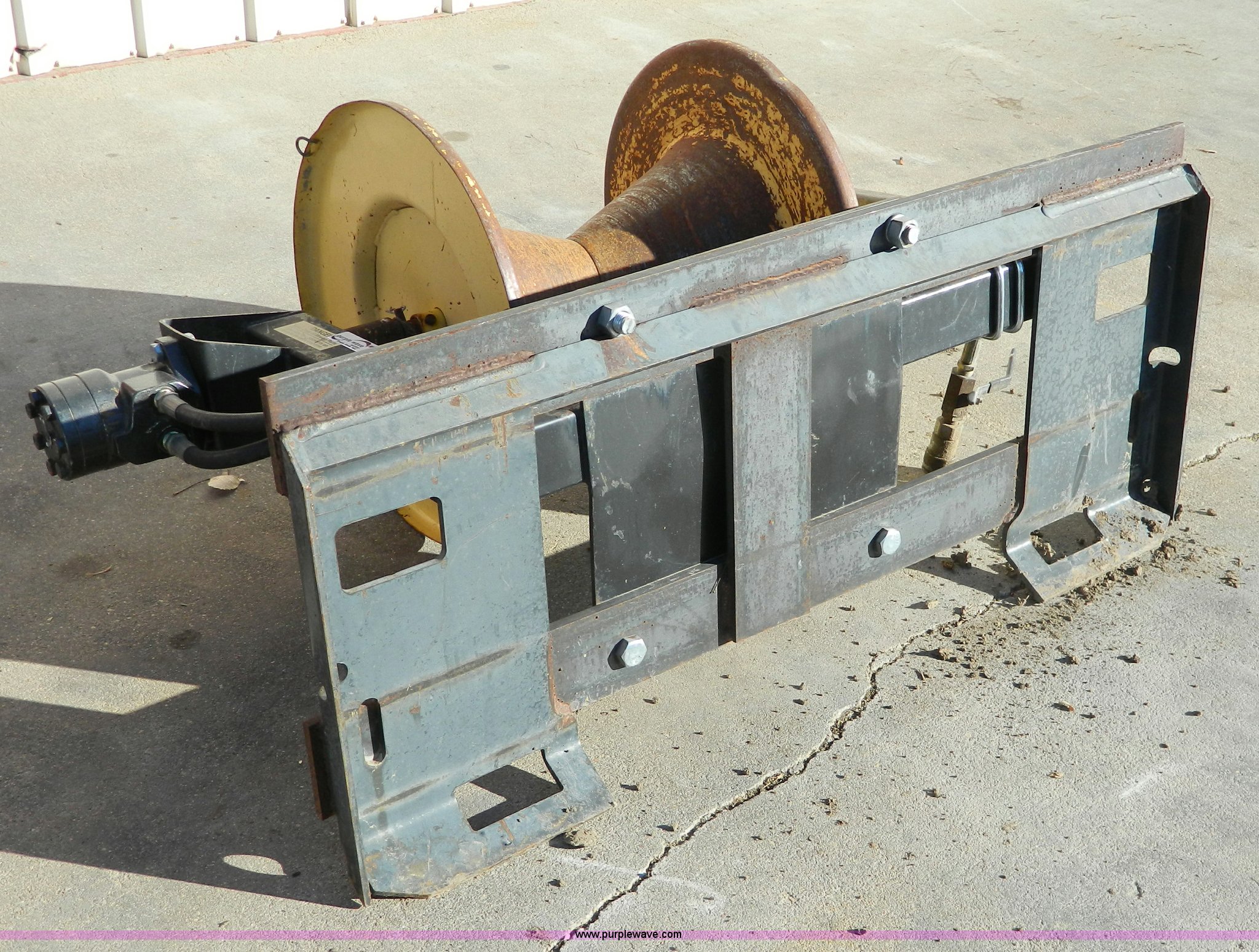 Skid steer wire roller attachment in Phillipsburg, KS Item Y9049 sold