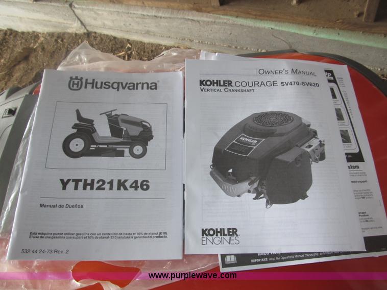 image for item B5414 2011 Husqvarna YTH21K46 lawn mower
