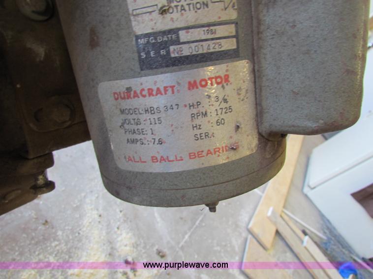 image for item E8457 Band saw and generator