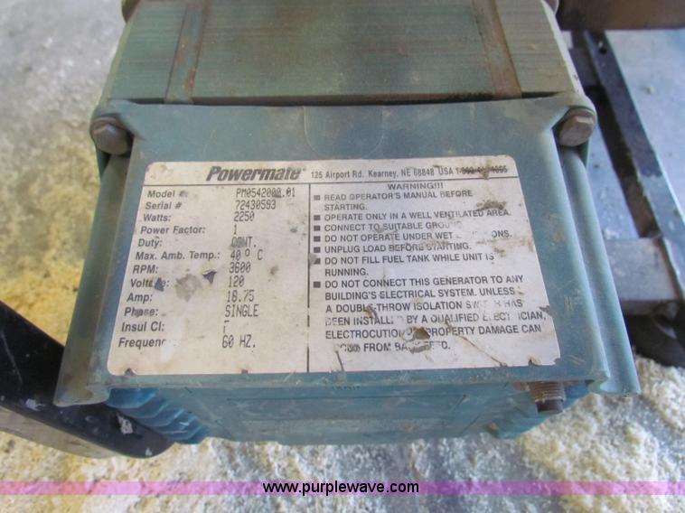 image for item E8457 Band saw and generator