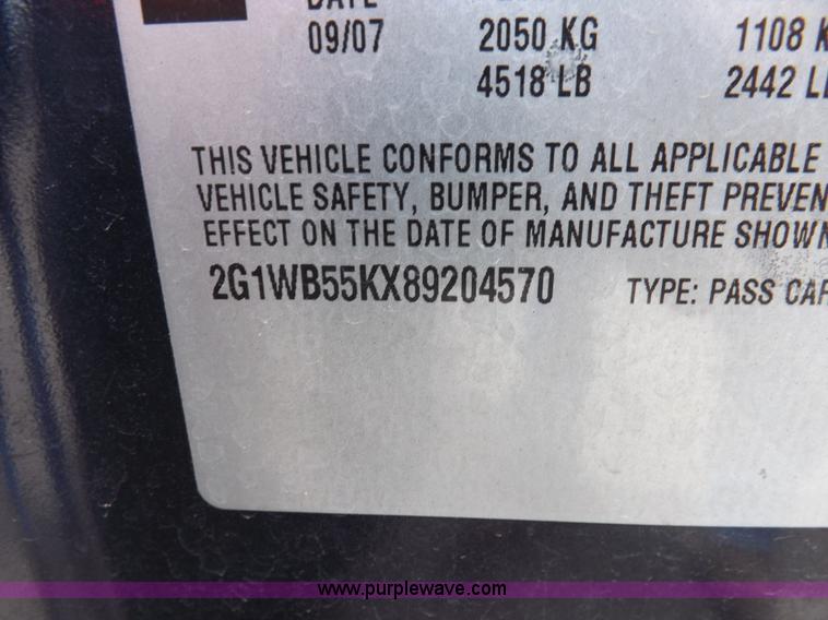 image for item F6479 2008 Chevrolet Impala LS