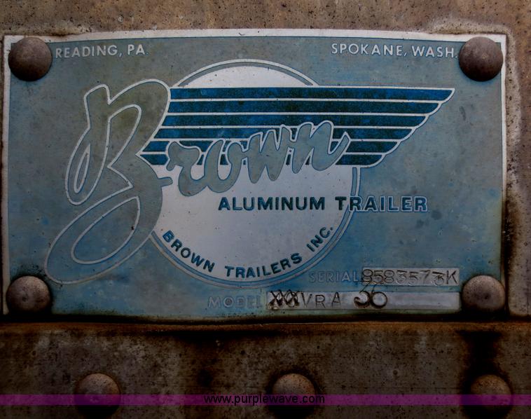 image for item F6625 1960 Brown XXXVRA36 35' storage trailer