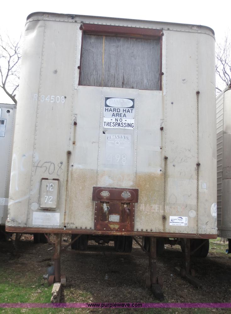 image for item F6626 1965 Highway 40' storage trailer