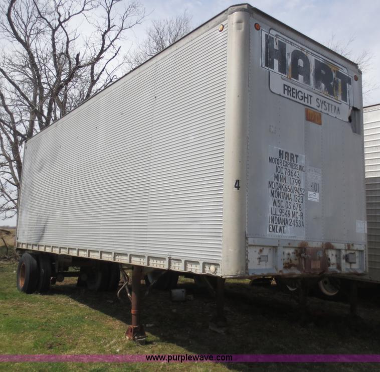 image for item F6631 1969 Fruehauf 27' storage trailer
