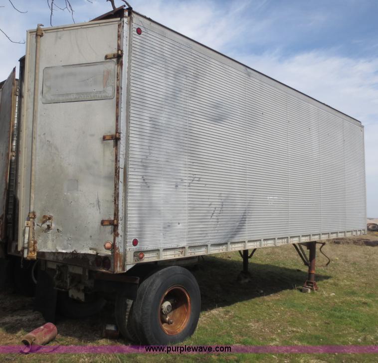image for item F6631 1969 Fruehauf 27' storage trailer